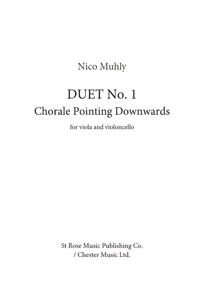 Duet No.1 - Chorale Pointing Downwards